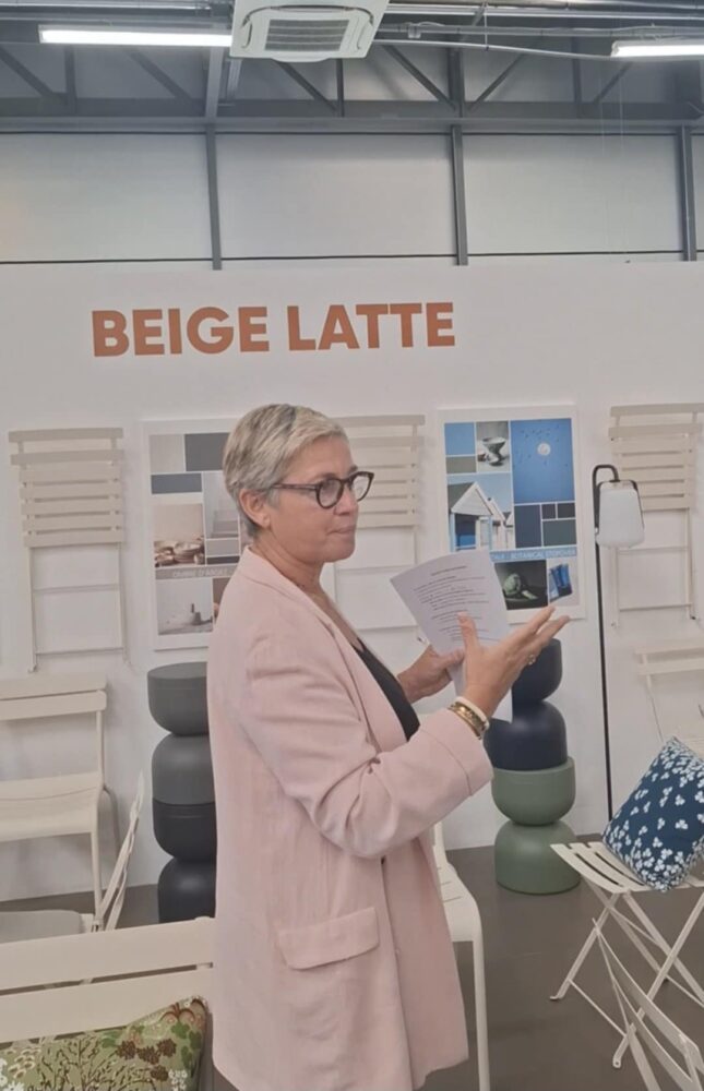 New color announced during the visit of La Maison Fermob. Photo: ArchiExpo e-Magazine.