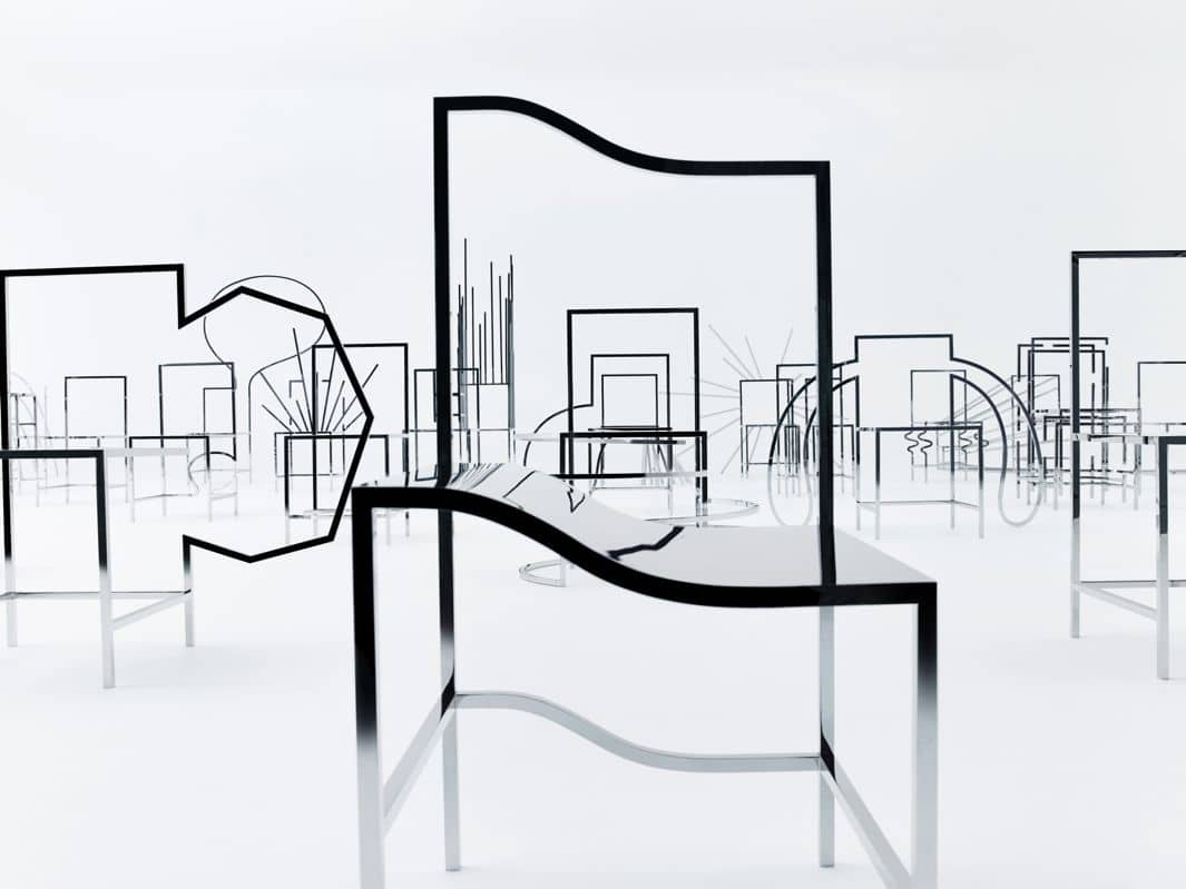 Conceptual chairs by Nendo inspired by Japanese manga.