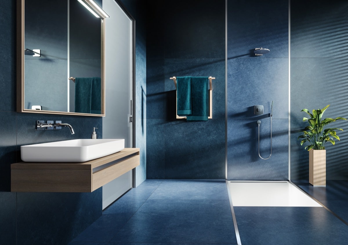 The Nexsys shower surface from Kaldewei. Photo courtesy of Kaldewei.