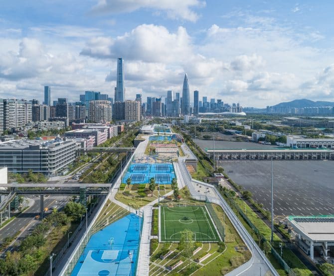 Image Emulating New York’s High Line Park to Create Shenzhen Skypark