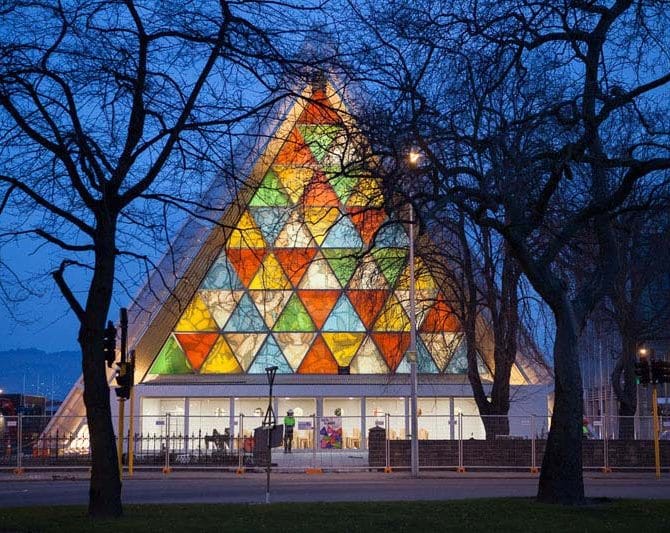 Image Shigeru Ban Cardboard Tube Shelters for Nepal