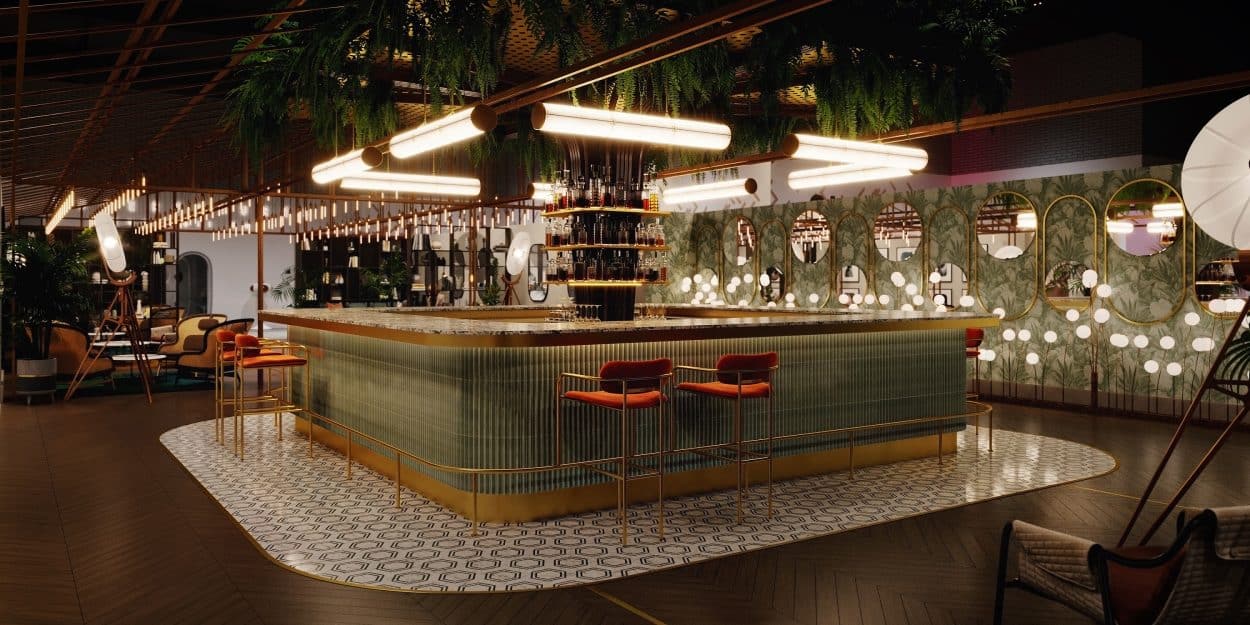 Sleep + Eat: Virtual Tour of the Event Lounge Bar Designed by Atellior