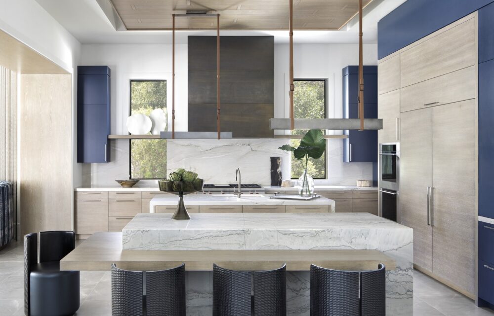 Image Three Trends Reshaping Kitchens: Vibrant Hues, Built-in Seating, and Layering