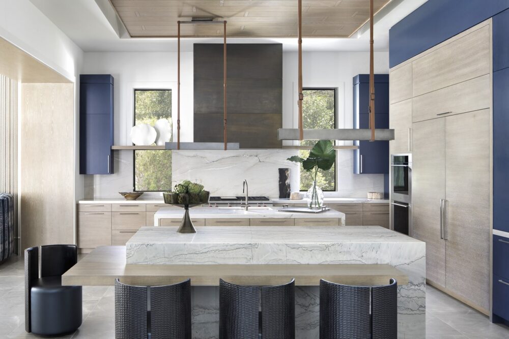 Three Trends Reshaping Kitchens: Vibrant Hues, Built-in Seating, and Layering
