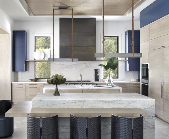 Image Three Trends Reshaping Kitchens: Vibrant Hues, Built-in Seating, and Layering