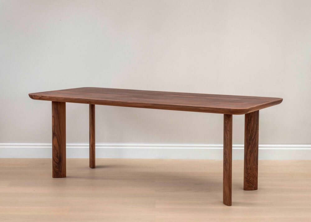 The Stack Table. The tabletop is comprised of hundreds of leather off-cuts. Courtesy of Bill Amberg Studio.