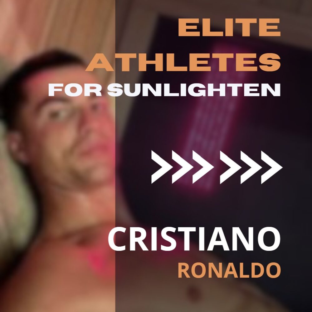 Cristiano Ronaldo posts his experience in the Sunlighten sauna on instagram.