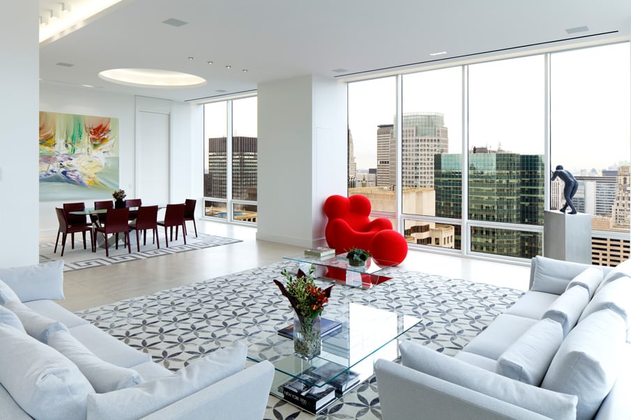 Penthouse Apartment - after. Courtesy of de la Garza Architecture.