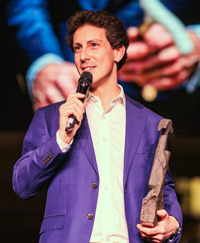 Dereck Daubechies at the BEL Prizes in 2024. Courtesy of Terre Promise.