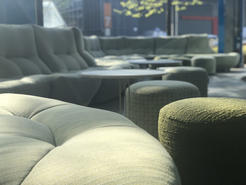1744 by Joly Design for Château d'Ax. Installed at Salone del Mobile 2025. Courtesy of the brands.