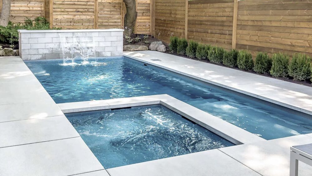 Limitless Fiberglass swimming pool by Leisure Pools. Courtesy of the company.