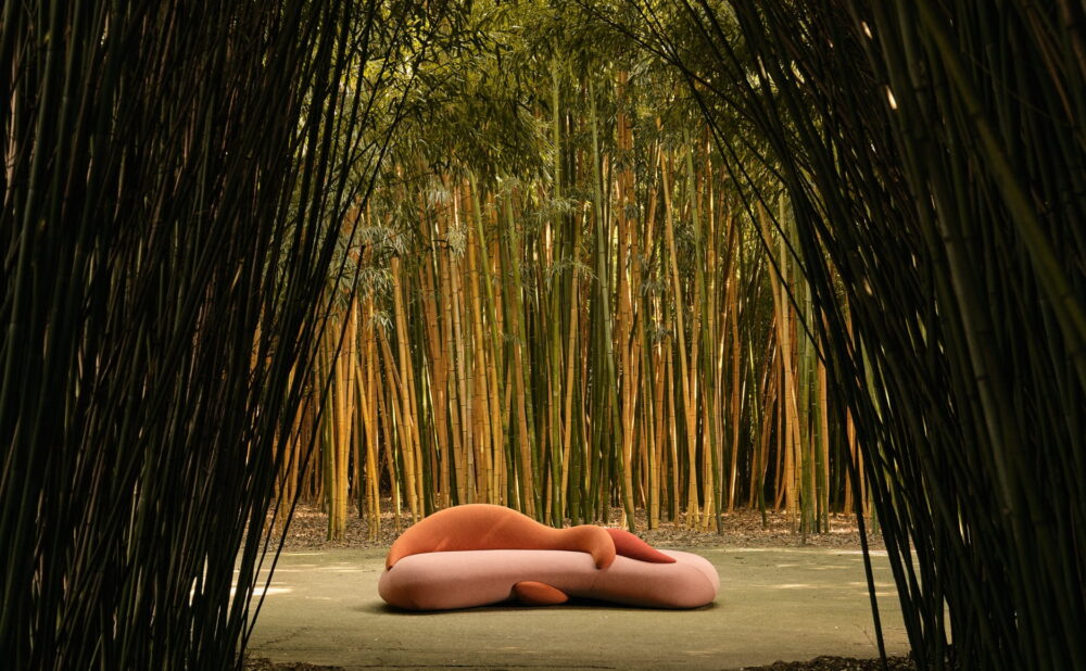 Loop, a Sculptural Sofa by Ethimo. Courtesy of the company.