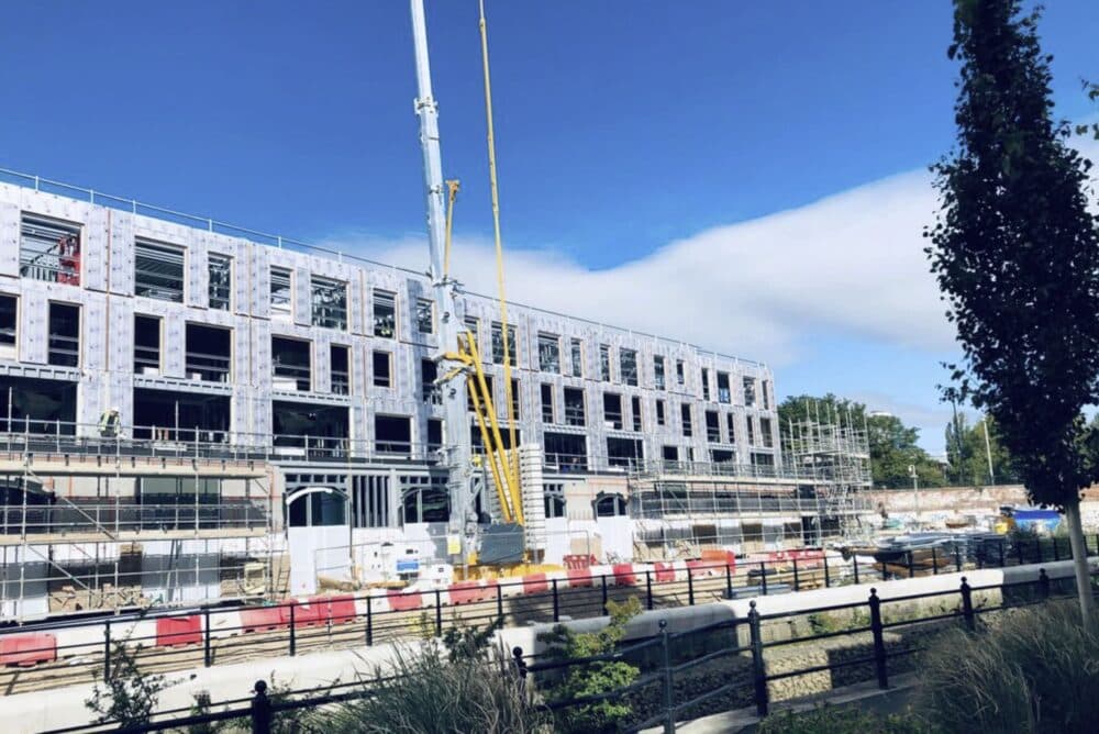 Lower Steenbergs Yard is an example of a modular project delevered by the company. Courtesy of Remagin.