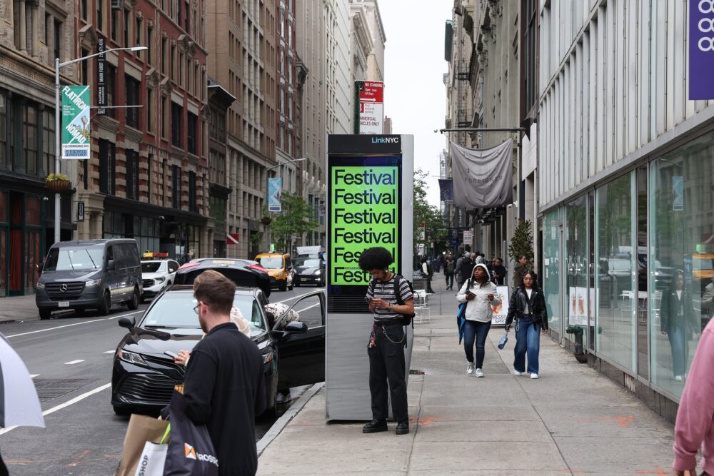 NYCxDESIGN Festival signage. Courtesy of the organizers.