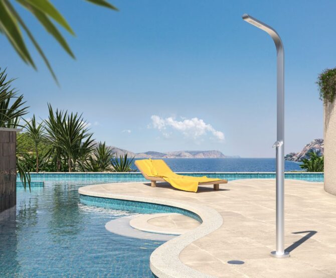 Image Outdoor Showers Redefined: Design, Performance and Identity (by Inoxstyle)