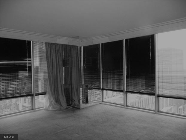 Penthouse Apartment - before. Courtesy of de la Garza Architecture.