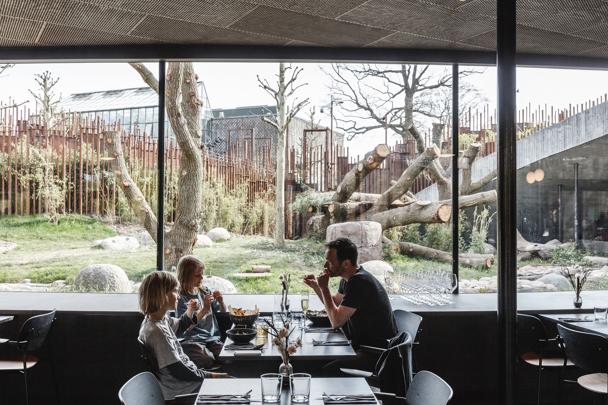 New panda enclosure at Copenhagen Zoo. Co-designed by Bjarke Ingels (founder of architecture firm BIG). Courtesy of BIG.