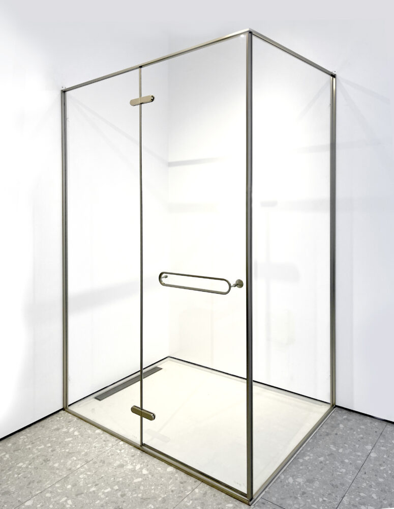 Roman stainless steel shower encolsure. Courtesy of the brand.