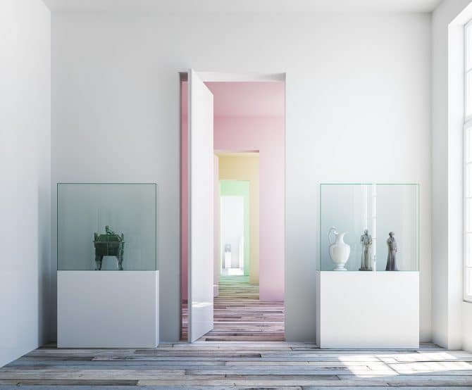 Image Linvisibile’s ALBA Filo 5 Pivot Doors
