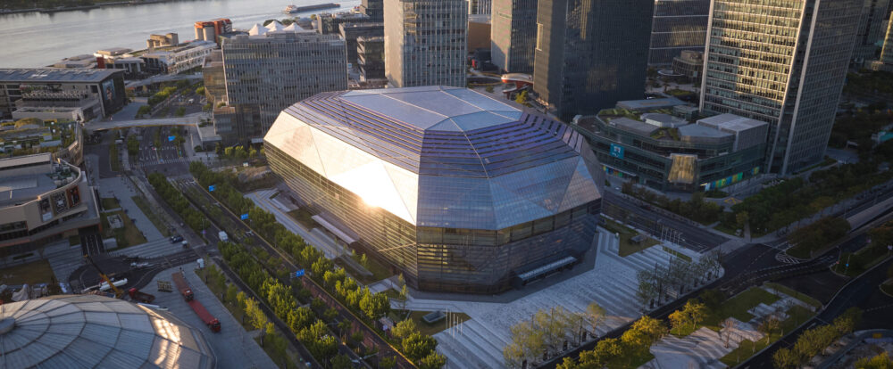 SOM’s West Bund Convention Center. Courtesy of the architects.