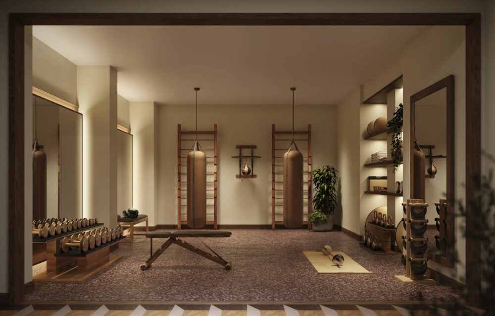 Bedrock is where New Yorkers gather in the shared pursuit of physical culture. Courtesy of Moss.