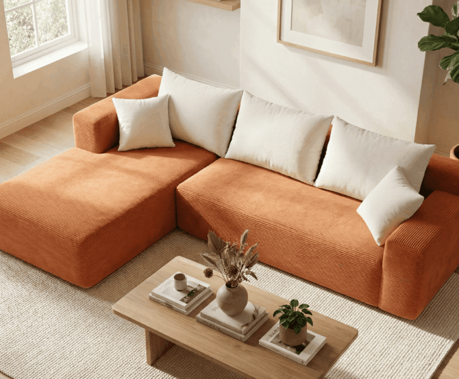 Image Coco Living: Compressed, Modular Sofa Design Transforms Furniture Delivery