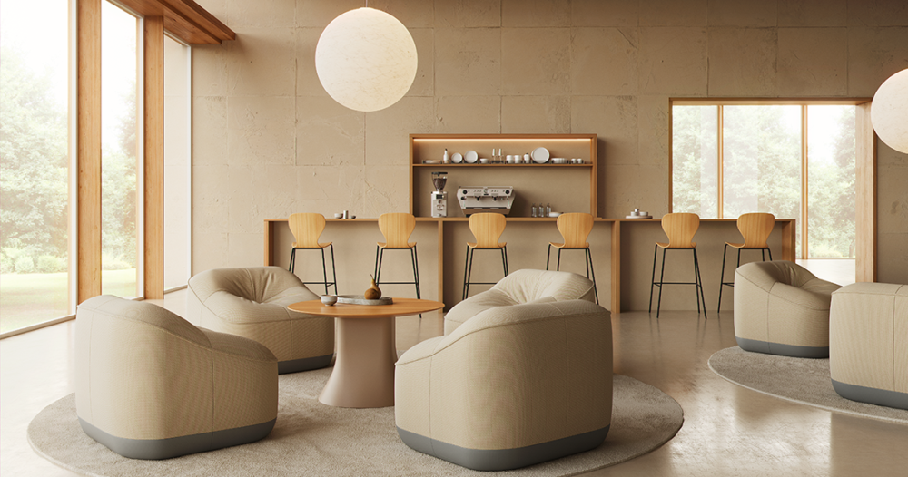 Cubow lounge. Courtesy of Viccarbe.
