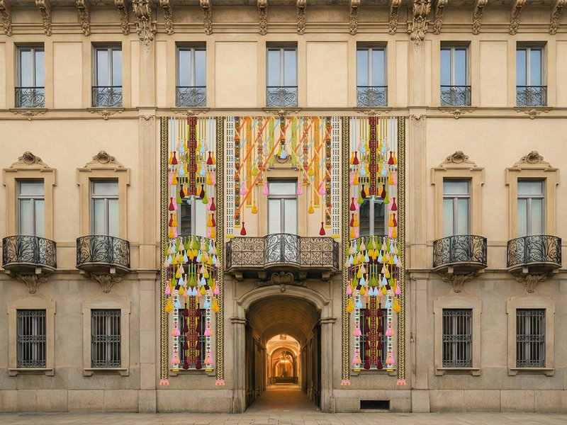 When Apricots Blossom, commissioned by  Gayane Umerova, urated by by architect  Kulapat Yantrasast.