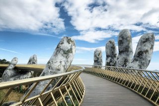 Image Golden Bridge in Da Nang, a Land of Gods