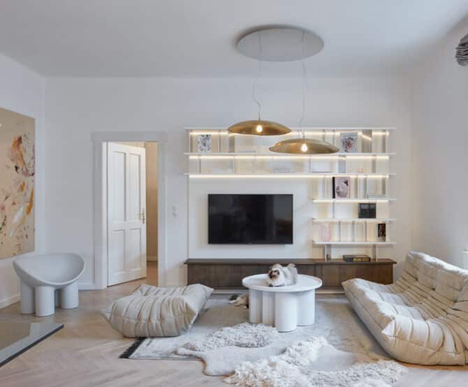 Image Home Renovation in Prague Reveals Desire for Interior Spaciousness