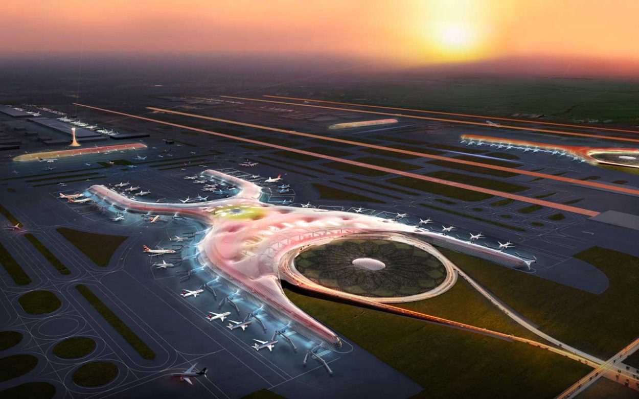 Foster + Partners new international airport in mexico