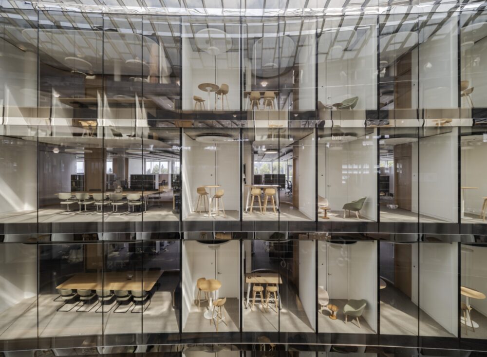 Lombard Odier’s “One Roof” headquarters in Geneva, completed in 2025 by Herzog & de Meuron. Courtesy of the firm.