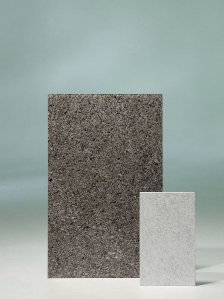 The Growth collection: Pebble, Frost (left to right). Courtesy of The Good Plastic Company.