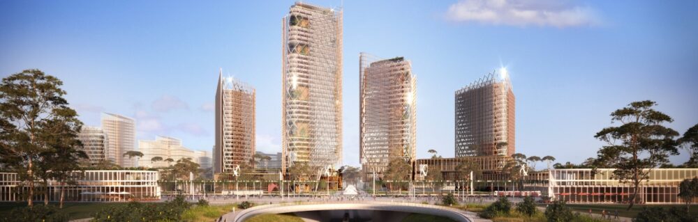 World Trade Center rendering. Courtesy of Aerotropolis Group.