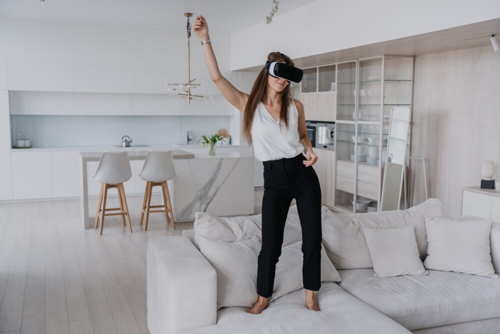 No footprints on the sofa with virtual interior designers. Image via Envato.